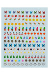 Nail Art Stickers - Sunny Side Up - Noctex - Deco Miami avocado, butterfly, california, cherry, Cruelty free, Faire, fried egg, gummy bear, Made in USA/Canada, nails, peaches, rainbow, star, 
