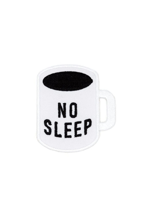 No Sleep Embroidered Iron-On Patch (2.5" wide) - Noctex - These Are Things Faire Patches