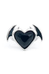 Nocturnal Succubus Ring - Noctex - Mysticum Luna 2022, Accessories, accessory, Bat Wings Black Gem Gothic, california, Faire, halloween Rings