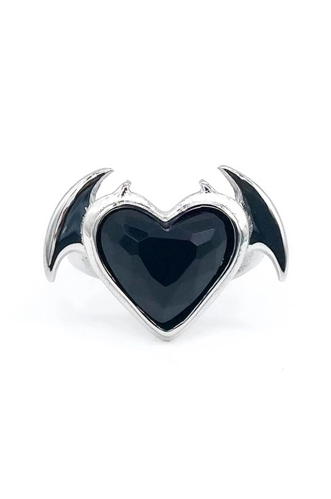 Nocturnal Succubus Ring - Noctex - Mysticum Luna 2022, Accessories, accessory, Bat Wings Black Gem Gothic, california, Faire, halloween Rings