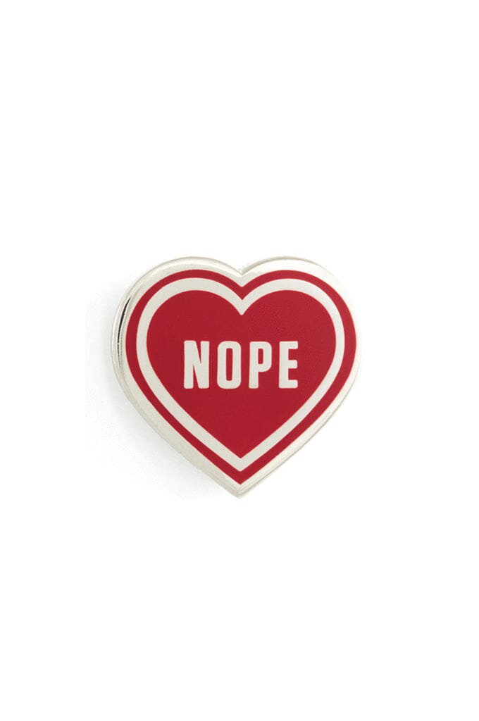 Nope Heart Enamel Pin - Noctex - These Are Things Faire Enamel Pin