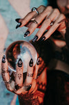 Ouija - Press On Nails - Noctex - Rave Nailz california, Faire, goth, gothic, halloween, nails, ouija, spooky Nails