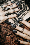 Ouija - Press On Nails - Noctex - Rave Nailz california, Faire, goth, gothic, halloween, nails, ouija, spooky Nails