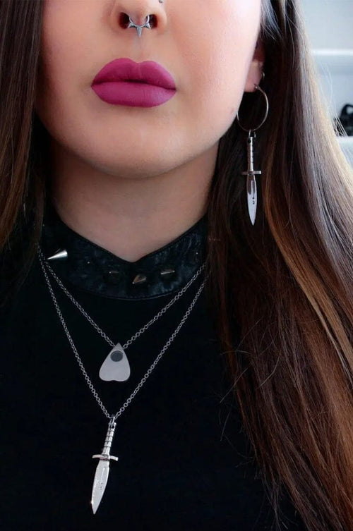 Planchette Necklace - Noctex - Mysticum Luna 2022, Accessories, accessory, california, Faire, gothic, Ouija Spirit Board Gothic Jewellery Necklace