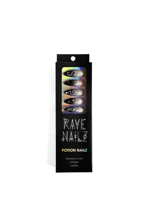 Potions - Press On Nails - Noctex - Rave Nailz california, Faire, nails, snake nails, witch, witchy Nails