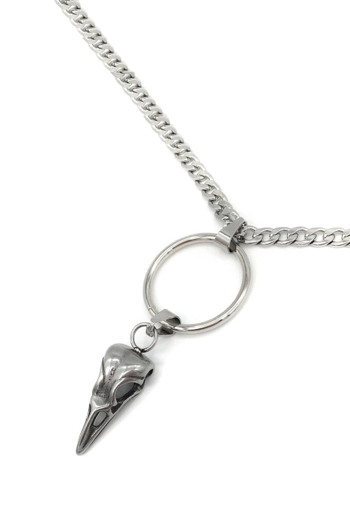 Raven Choker - Noctex - Mysticum Luna 2022, Accessories, accessory, Bird Skull Animal Gothic Necklace Jewellery, california, Faire Necklace