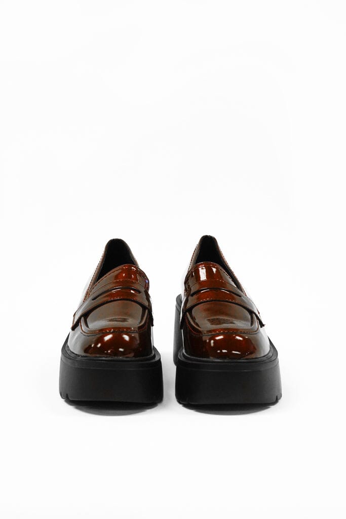PJ Burdgundy Platform Loafers FOOTWEAR Stella Shoes 