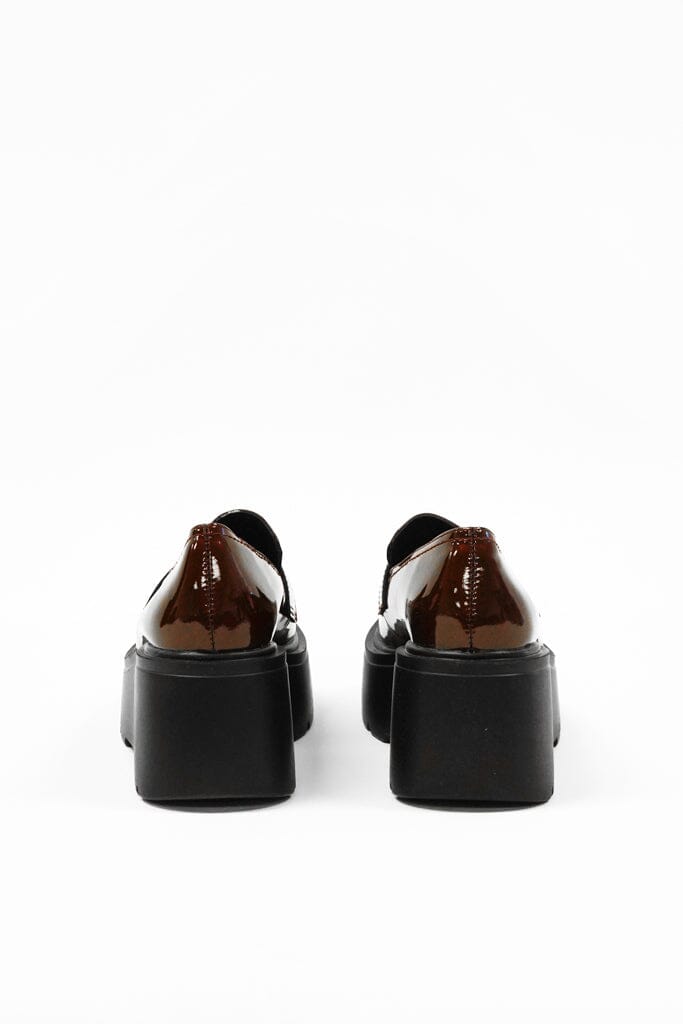 PJ Burdgundy Platform Loafers FOOTWEAR Stella Shoes 