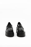 PJ Black Patent Platform Loafers FOOTWEAR Stella Shoes 
