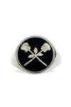 Sephira Signet Rose Ring - Noctex - Mysticum Luna 2022, Accessories, accessory, california, Crossed Roses Gothic Jewellery, Faire Rings