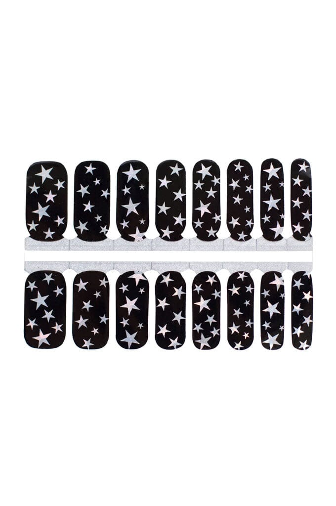 Silver Stars | Nail Wraps Nails Mailed 