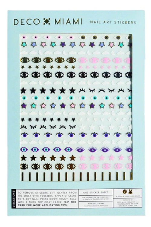 Stars In Your Eyes - Nail Art Stickers - Noctex - Deco Miami beauty, cloud, Cruelty free, evil eye, Faire, Lucky eye, Made in USA/Canada, nails, star, Turkish eye, Vegan, wink Nails