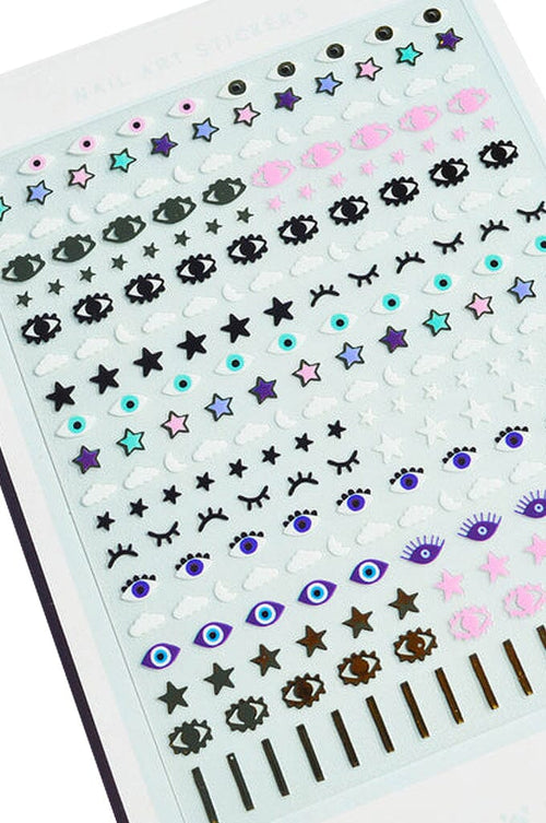 Stars In Your Eyes - Nail Art Stickers - Noctex - Deco Miami beauty, cloud, Cruelty free, evil eye, Faire, Lucky eye, Made in USA/Canada, nails, star, Turkish eye, Vegan, wink Nails