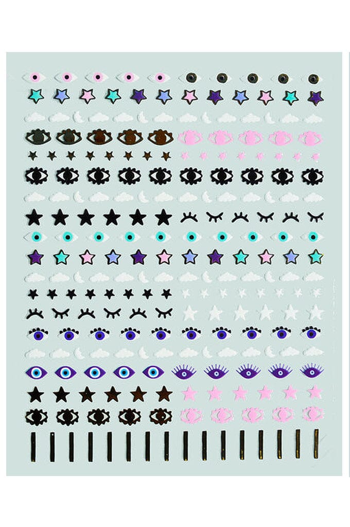 Stars In Your Eyes - Nail Art Stickers - Noctex - Deco Miami beauty, cloud, Cruelty free, evil eye, Faire, Lucky eye, Made in USA/Canada, nails, star, Turkish eye, Vegan, wink Nails
