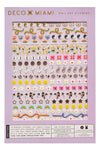 Stay Groovy - Nail Art Stickers - Noctex - Deco Miami 70s, beauty, butterfly, Cruelty free, disco ball, Faire, floral, flower, fuzzy dice, gold, hippy, Made in USA/Canada, mushroom, nails, pe