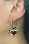 Succubus Hoops - Noctex - Mysticum Luna 2022, Accessories, accessory, Bat Wing Demon Gothic Jewellery, california, Faire, halloween Earrings