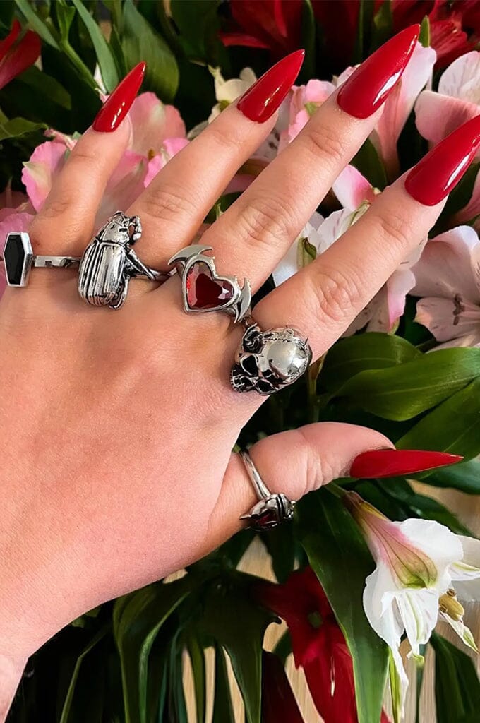 Succubus Ring - Noctex - Mysticum Luna 2022, Accessories, accessory, Bat Wing Demon Gothic Jewellery, california, Faire, halloween Rings