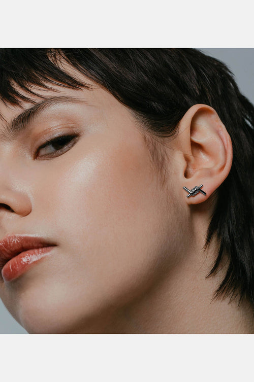 Thorn Earrings - Noctex - Vitaly barb, barbwire, chains, jewelry, punk, Unisex Earrings