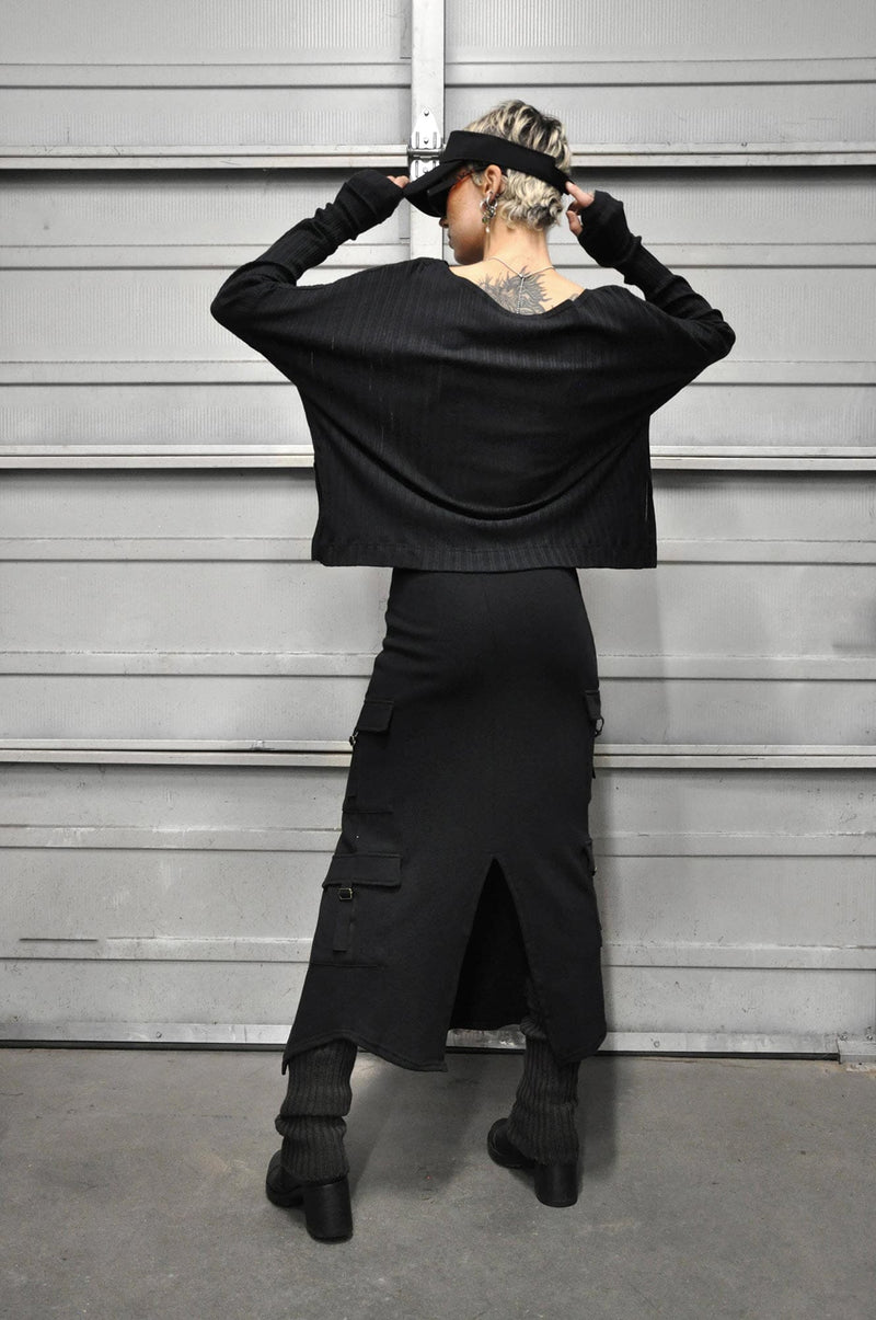 Goth cargo skirt sale