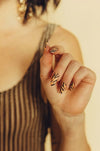 The Untamed Tiger - Press On Nails - Noctex - Rave Nailz animal print, Brown, Faire, neutral, nudes, zebra Nails