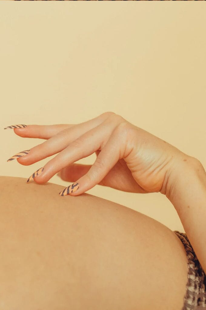 The Untamed Tiger - Press On Nails - Noctex - Rave Nailz animal print, Brown, Faire, neutral, nudes, zebra Nails
