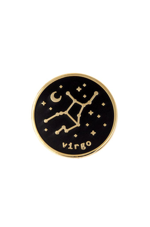 Virgo Zodiac Enamel Pin - Noctex - These Are Things Faire Enamel Pin