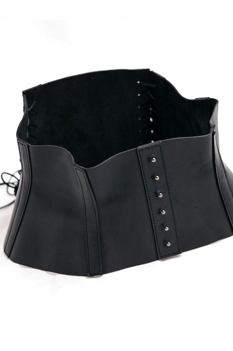 Leather Corset Belt 031 - Noctex - WILDHORN goth aesthetic, sale20 Belts