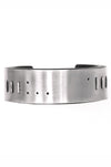 Leather And Steel Cuff 081 - Noctex - WILDHORN goth aesthetic, sale20 Bracelet