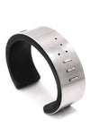 Leather And Steel Cuff 081 - Noctex - WILDHORN goth aesthetic, sale20 Bracelet