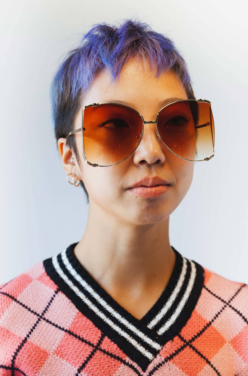Wide Eyed Sunglasses Sunglasses NOCTEX GOLD 