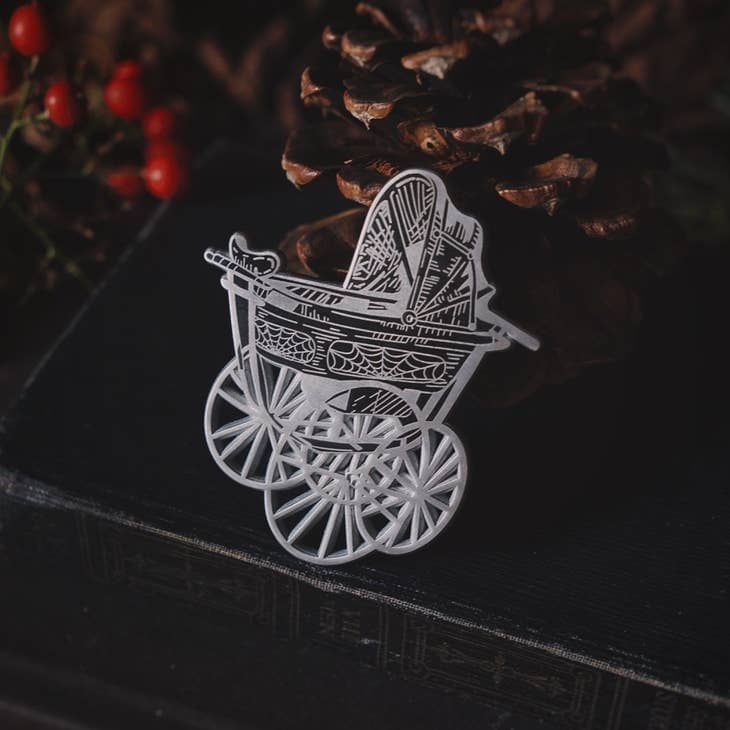Dark Carriage Enamel Pin Enamel Pin Lively Ghosts 