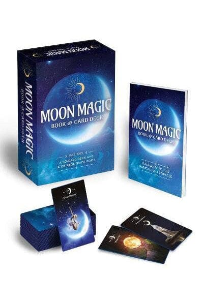 Moon Magic Book & Card Deck Tarot Decks and Kits Texas Bookman 