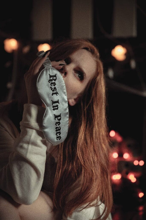 Rest In Peace | Silk Sleep Mask Sleep Mask Lively Ghosts 