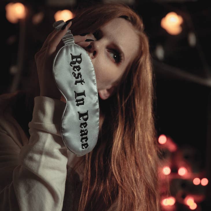 Rest In Peace | Silk Sleep Mask Sleep Mask Lively Ghosts 