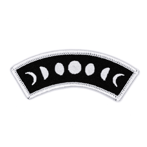 Moon Phases Embroidered Iron-On Patch (2" patch) Patches These Are Things 