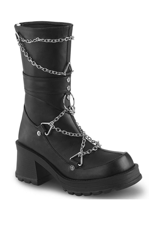 Chained Boots - Noctex - DEMONIA 10, 11, 12, 6, 7, 8, 9, boots, california, goth, gothic, punk, Vegan, y2k, y2k fashion FOOTWEAR