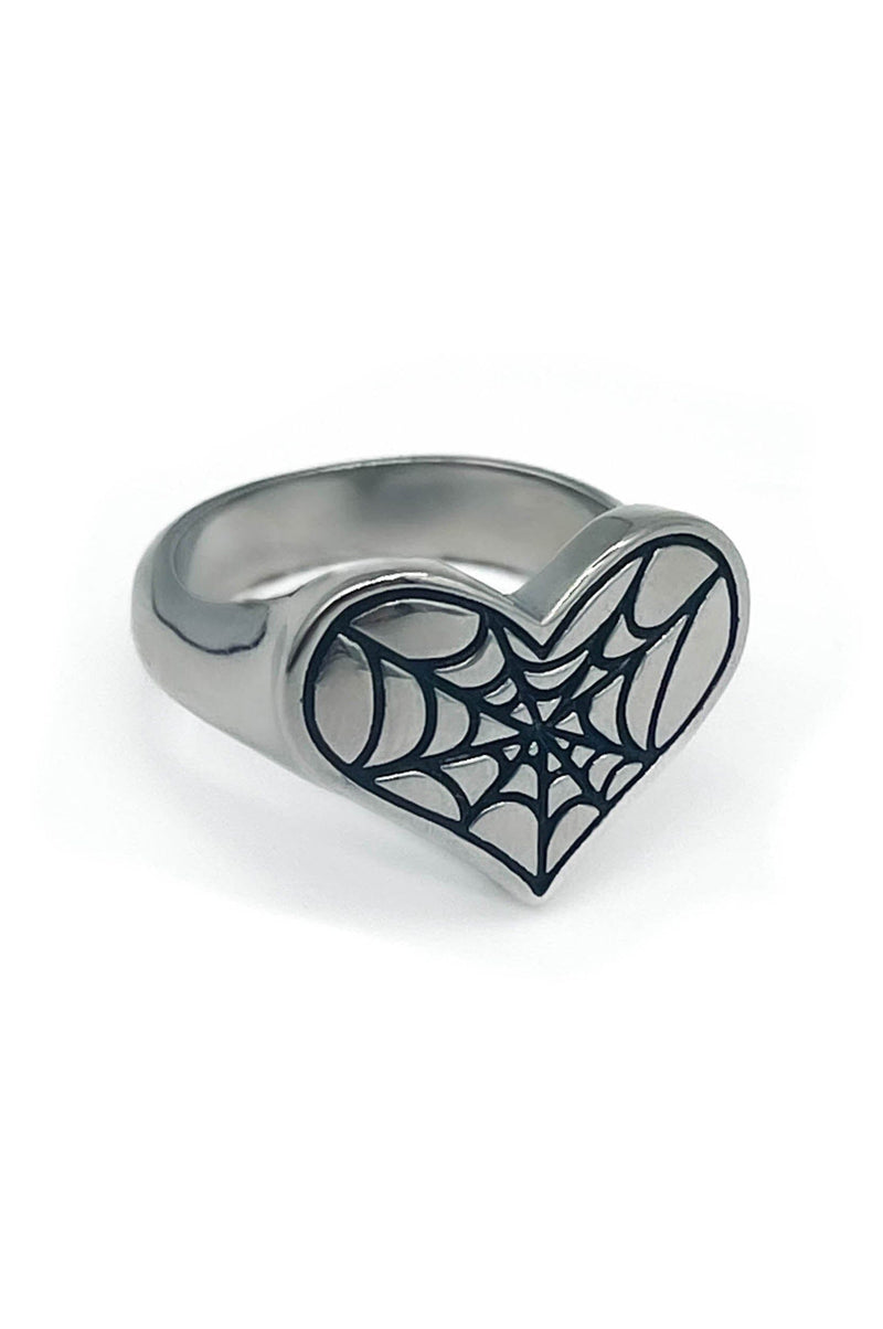 Cobweb Ring - Noctex - Mysticum Luna 2022, Accessories, accessory, california, Faire, halloween, Spider Spiderweb Gothic Jewellery Rings
