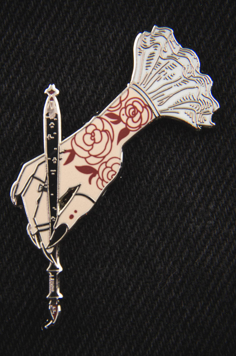 Ghostly Painting Hand Enamel Pin - Noctex - Ectogasm Faire Enamel Pin
