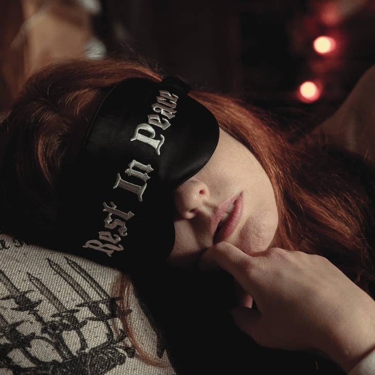 Rest In Peace | Silk Sleep Mask Sleep Mask Lively Ghosts 
