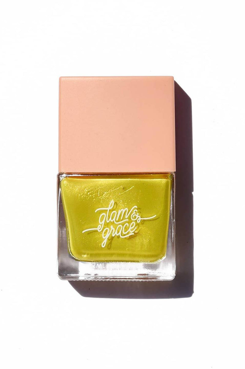 Nail Polish - Lemon Drop - Noctex - Glam & Grace beauty, Cruelty free, Faire, green, Made in USA/Canada, nails, Vegan, yellow Nails