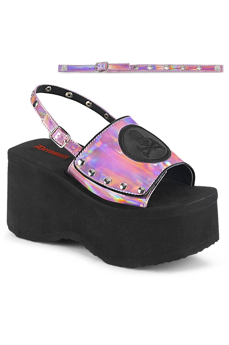 Slingback Skull Sandals [Size 6/7] - Noctex - DEMONIA 7, boots, demonia, FIND, goth, gothic, punk, sale, sale20, SANDALS, Vegan, wintersale, y2k, y2k fashion FOOTWEAR
