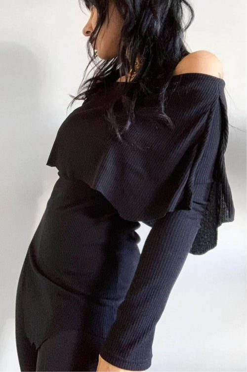 Raven Longsleeve Longsleeves NOCTEX BLACK RIB XS 