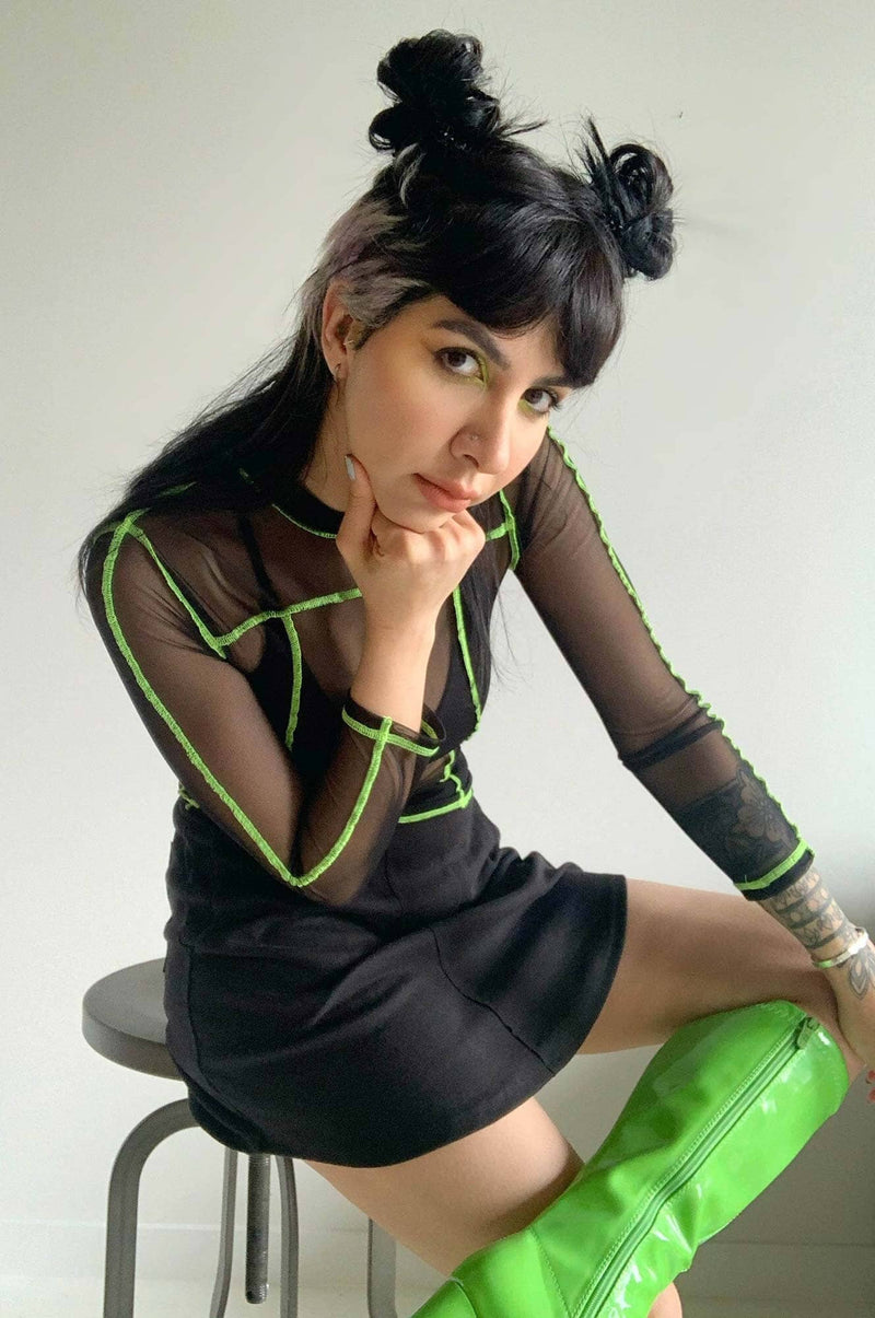 Sabrina Mesh Top Longsleeves NOCTEX 