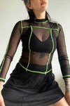 Sabrina Mesh Top Longsleeves NOCTEX 