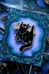 Black Batty Cat Enamel Pin - Noctex - Ectogasm Faire Enamel Pin