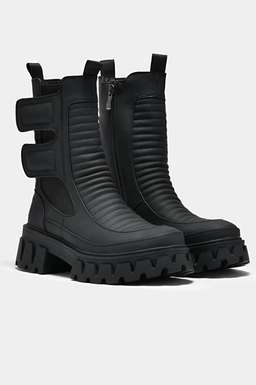 VADER BOOTS - Noctex - KOI Footwear 5, biker, black, boots, FIND, sale, sale20, shoes, Vegan FOOTWEAR